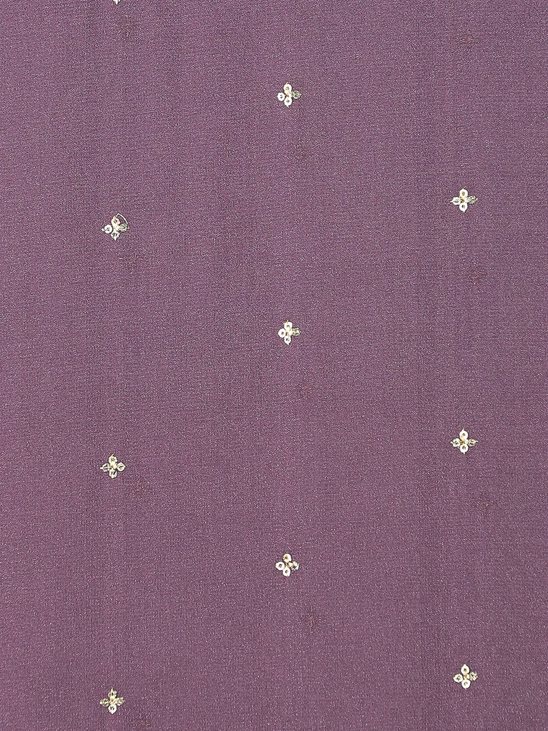 globus Globus Women Purple Sequinned Silk Festive Dupatta