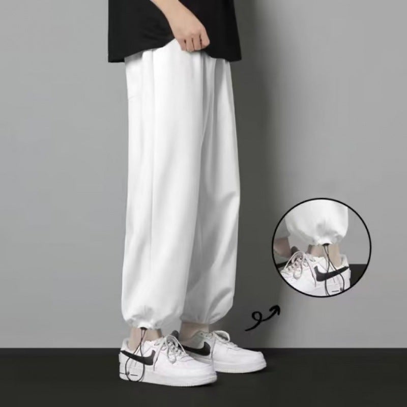 2023 Unisex Casual Pants Autumn Loose Joggers Grey  - Image 3