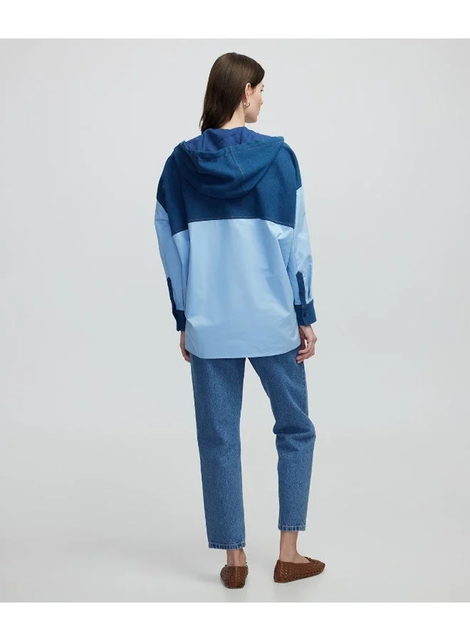 Ipekyol Combined Poplin Shirt