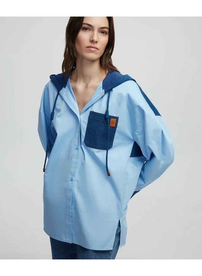 Ipekyol Combined Poplin Shirt
