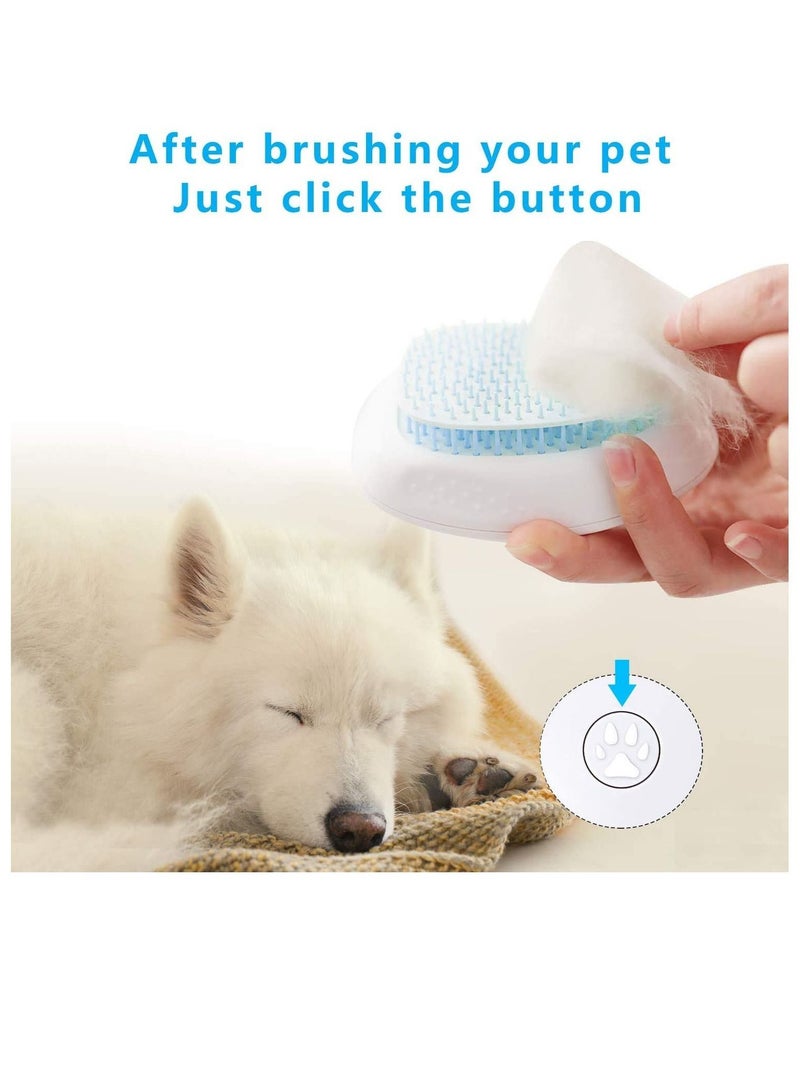 الأزرق جي دبليو Dog Brush Cat Slicker Pet Grooming Comb, Washable Shedding Massage Bath for Long and Short Hair Brush, - Image 5