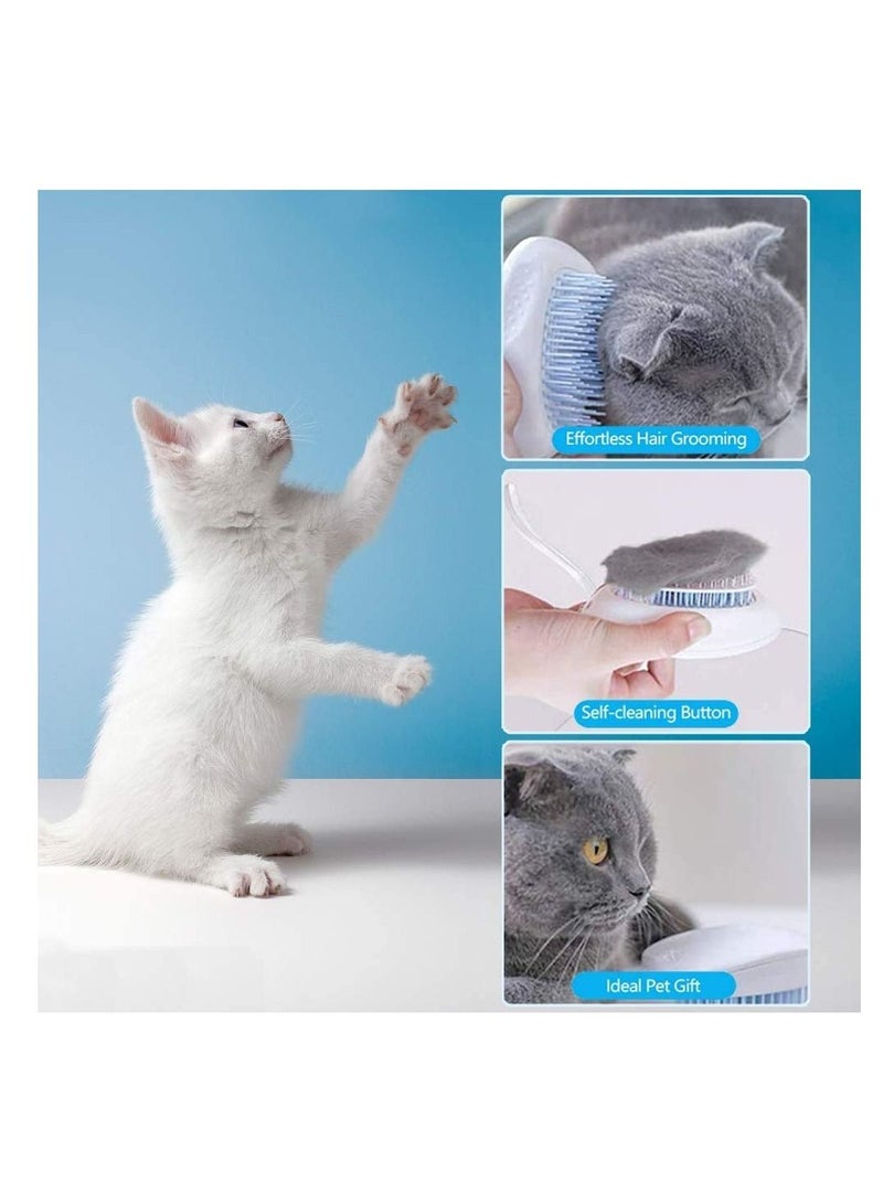 الأزرق جي دبليو Dog Brush Cat Slicker Pet Grooming Comb, Washable Shedding Massage Bath for Long and Short Hair Brush, - Image 2