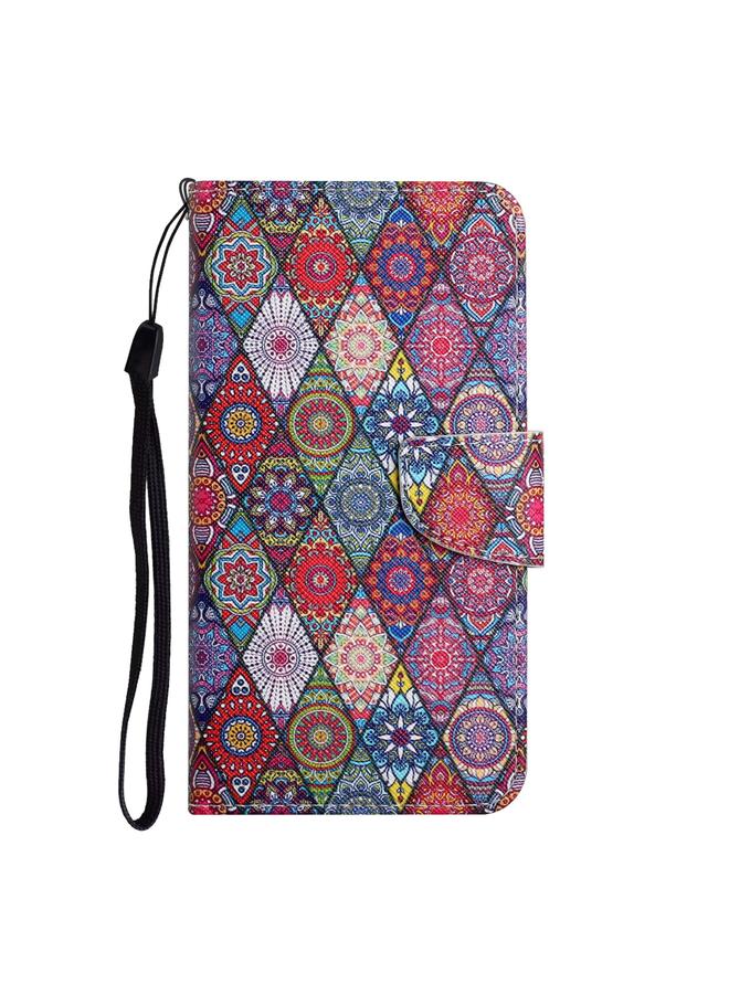 Zaboon Case For iPhone 13 Pro Painted Pattern Horizontal Flip Leather Case with Holder & Card Slot & Wallet - Image 2