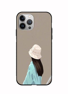 Protective Case Cover For Apple iPhone 11 Pro Brown Hat Girl Design Multicolour