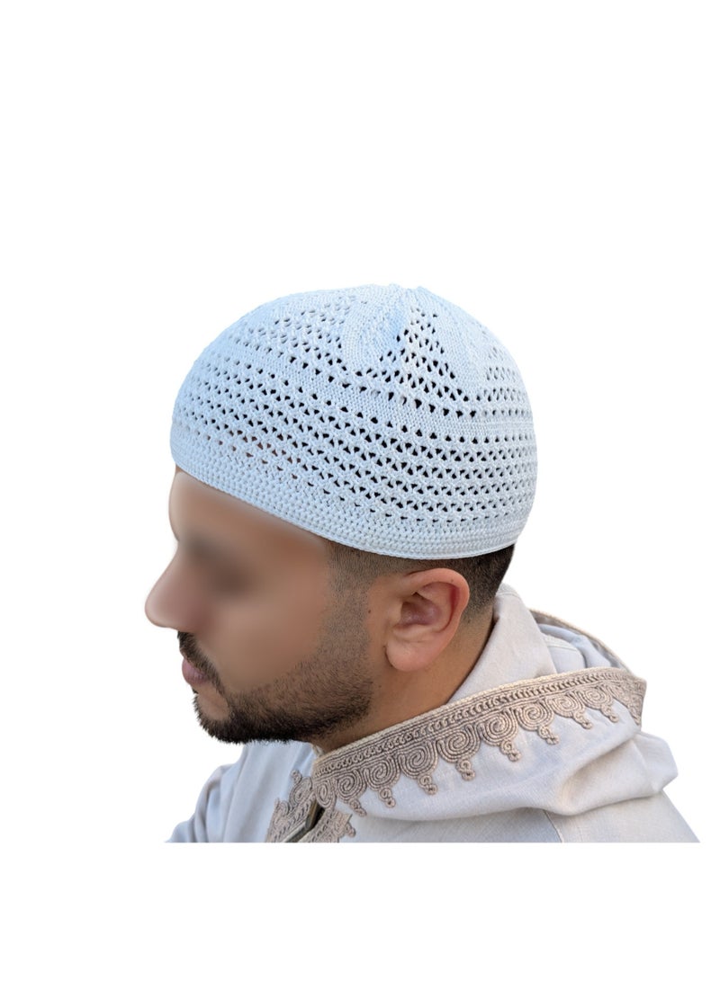 طاقية صلاة تركية من القطن – تصميم إسلامي أنيق مريح للاستخدام اليومي والعبادة - Image 3