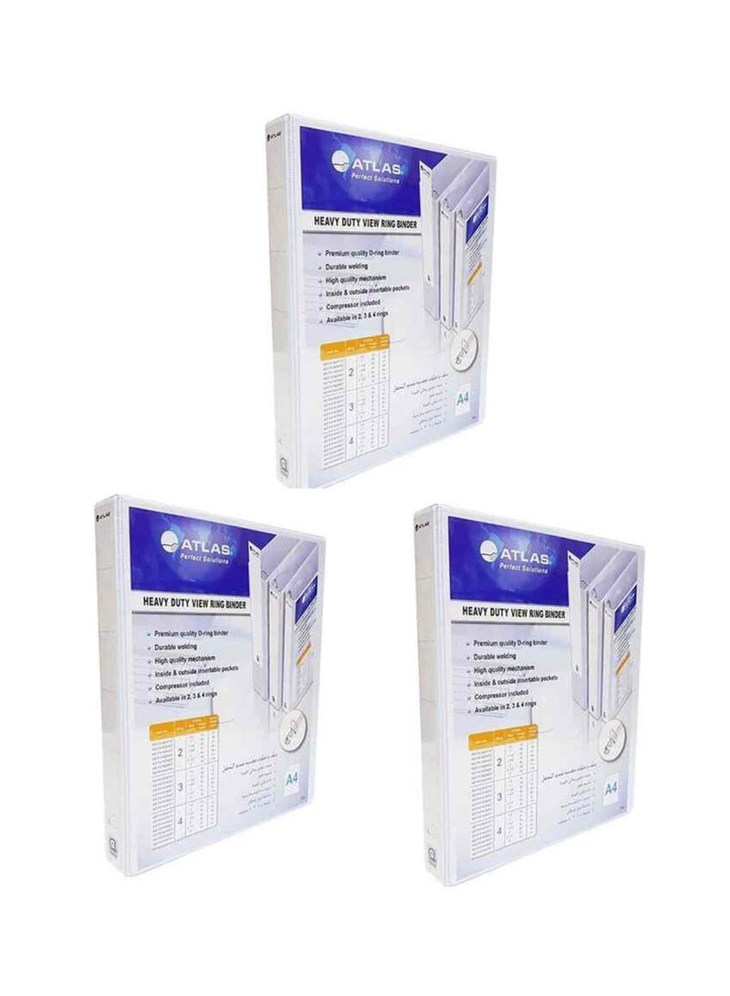 ATLAS 3-Piece Two Ring Binder 25mm Spine  - Image 1