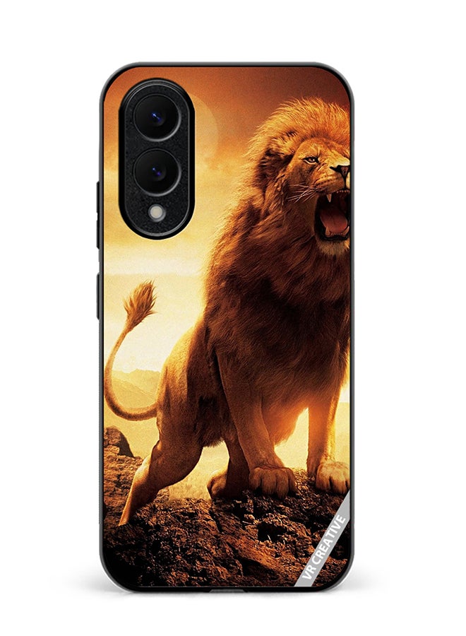 VR CREATIVE Protective Case Cover For Samsung Galaxy S25 Edge Lion King Design Multicolour