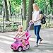 OLAKIDS 4 in 1 Ride on Push Car Toddlers Stroller Sliding Walking with Horn Music Lights Removable Guardrails and Handle Underneath Storage Baby FoottoFloor Walker Boys Girls Pink - Image 4