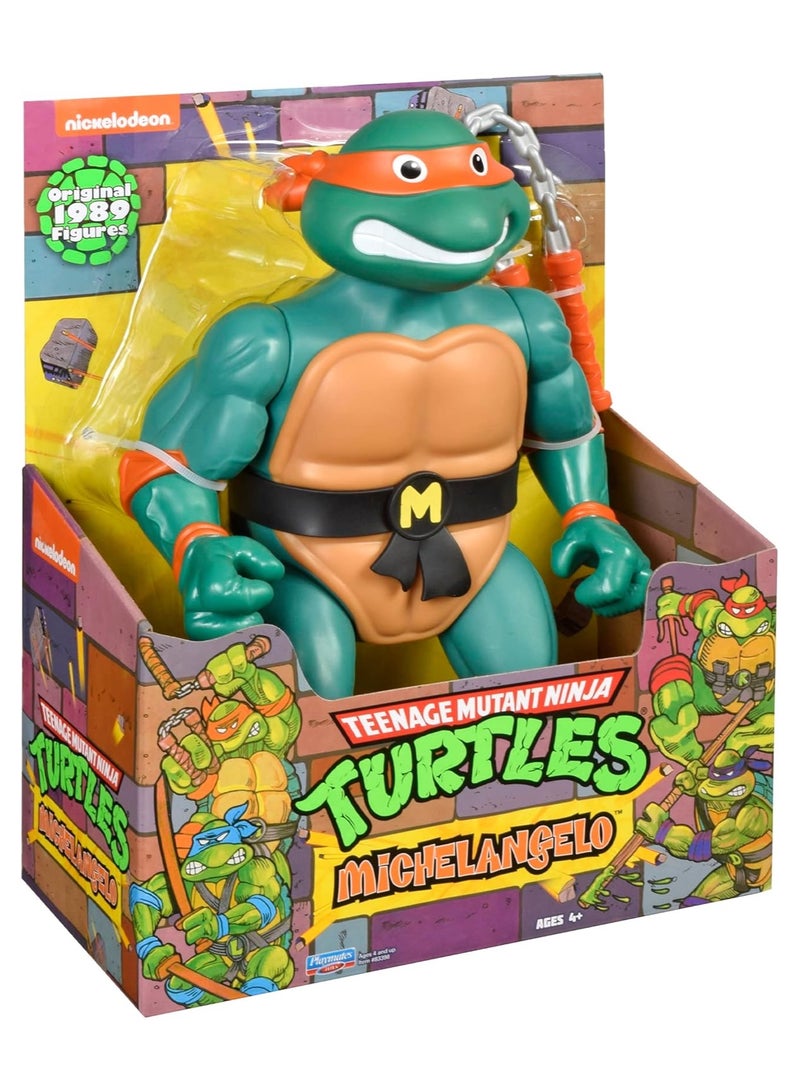 TMNT Teenage Mutant Ninja Turtles: 12” Original Classic Michelangelo Giant Figure - Image 1