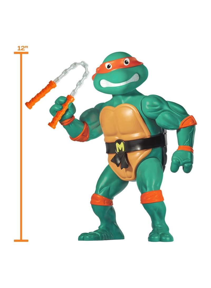 TMNT Teenage Mutant Ninja Turtles: 12” Original Classic Michelangelo Giant Figure - Image 2