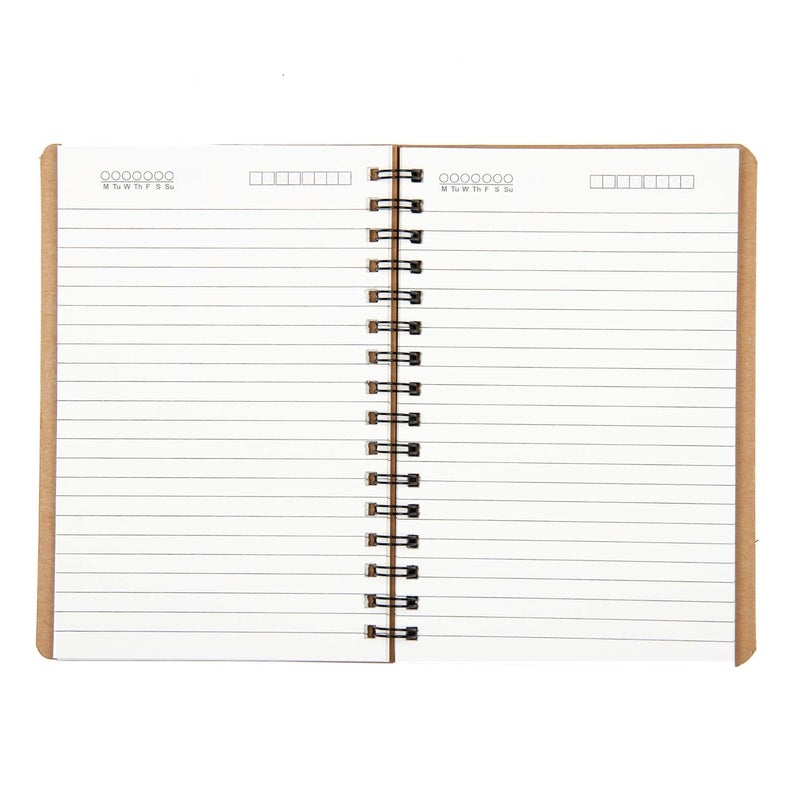 CUBIC ECO A5 Spiral Notebook – 160 Ruled Pages | Eco-Friendly Kraft Cover | Premium Wiro Bound Notebook for Office, School & Personal Use (Blue) - Image 4