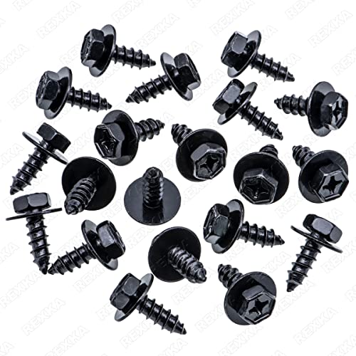 Rexka 20pcs Fender Liner Screw Bolt for Toyota Lexus 90159-60498 Tacoma,Tundra,Highlander, RAV4, ES,GS,is,LS,RX - Image 2