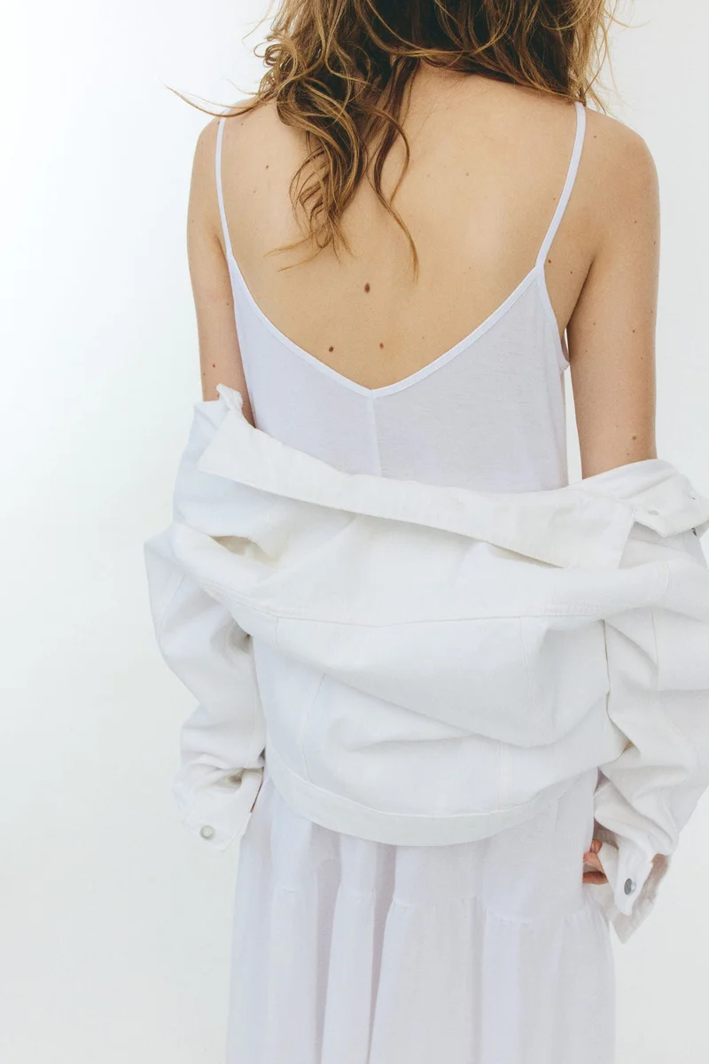 اتش اند ام فستان بحمالات كتف بطبقات