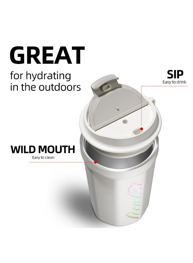 GERM Coca-Cola Red Octagon Vacuum Tumbler 300ml | GERM | Stainless Steel Insulated Coffee Cup | Compact Hot & Cold Flask | BPA-Free | Official Licensed Design  - Image 4