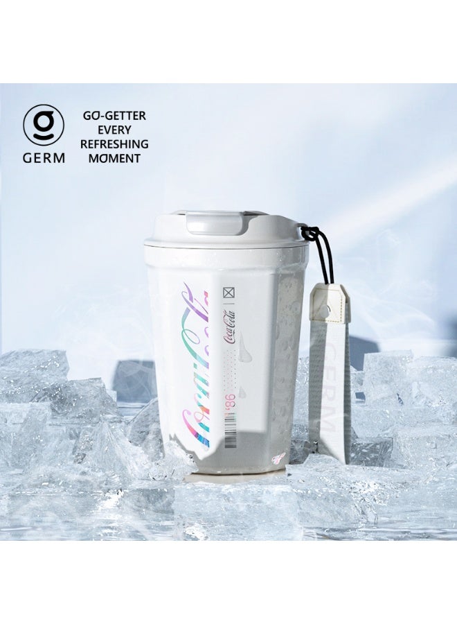 GERM Coca-Cola Red Octagon Vacuum Tumbler 300ml | GERM | Stainless Steel Insulated Coffee Cup | Compact Hot & Cold Flask | BPA-Free | Official Licensed Design  - Image 3