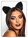 Catery Black Cat Ears Headband Halloween Fuzzy Cat Ears for Women - Image 3