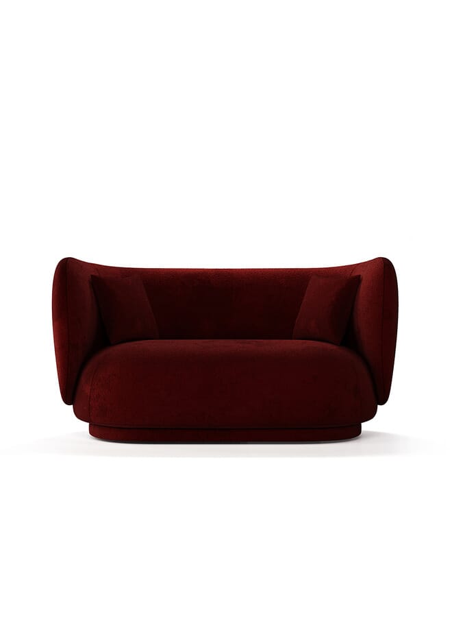 Woodz Rico Sofa 2 Seats Dark Red  - Image 1