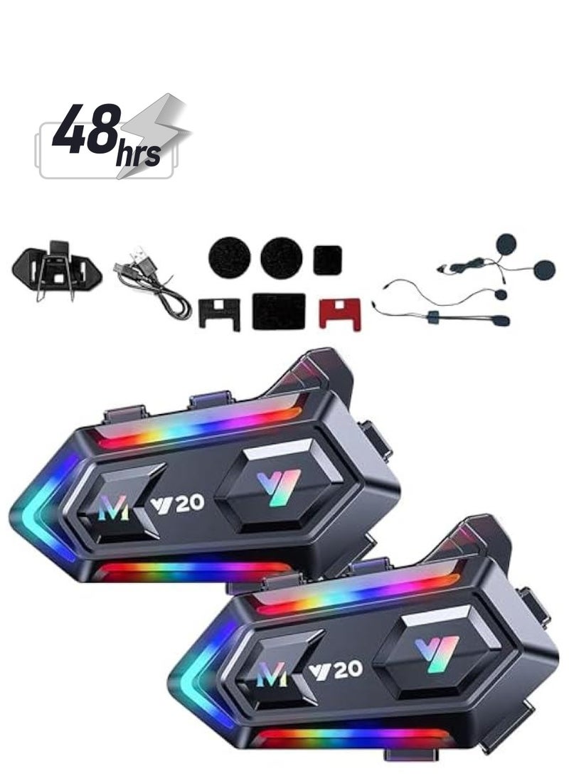 Arabest Ridekingz Helmet Bluetooth Headset with Double Noise Cancellation - 2 Pack  - Image 1