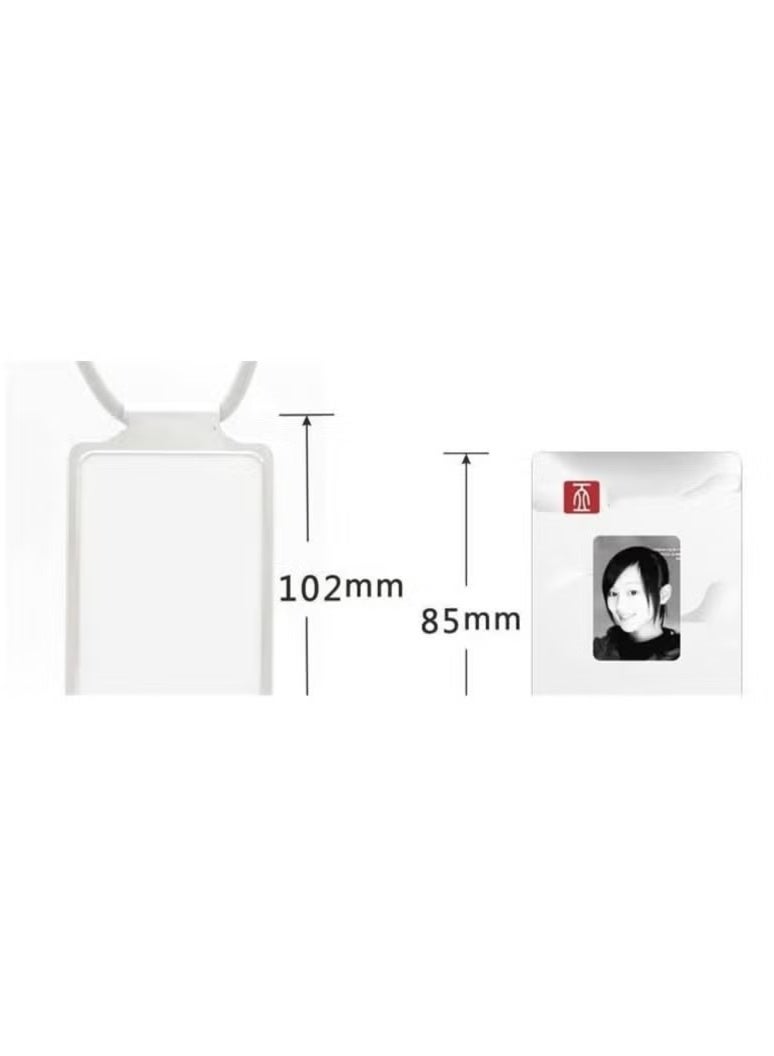 Generic ID Card Holder Business Card Office Card Holder Photocard Holder Aluminum Alloy (Grey)  - Image 2