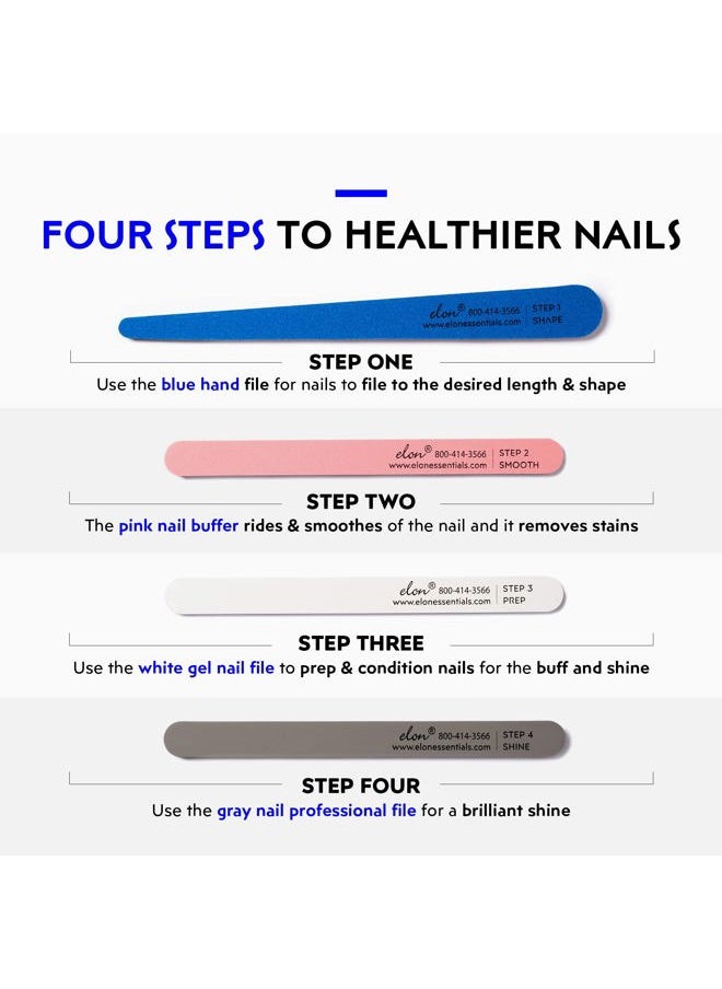 Elon - Essentials Kit for Healthy Nails – Kit Includes Elon Nail Conditioner, Cuticle Oil & File Set – Manicure Set for Daily Strengthening and Moisturizing Cuticles - Image 1