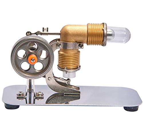 Sunnytech Mini Hot Air Stirling Engine Motor Model Educational Toy Kits Electricity HA001 - Image 5