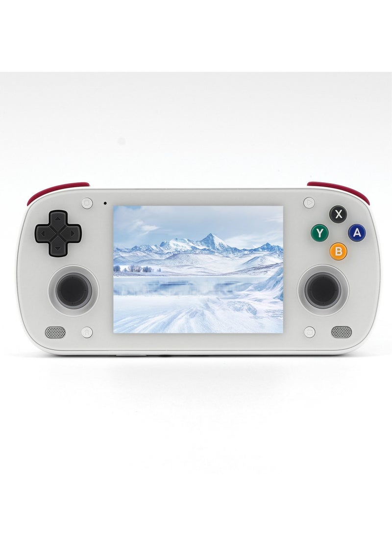 Retroid Pocket MINI Portable Retro Console Android 6GB 128GB Adreno 650 WiFi Bluetooth 3D illuminated Hall Sticks 3.7 Inch AMOLED Touchscreen Type C OTG Connection 4000mah 27W Fast Charge Built In Official OTA (White)