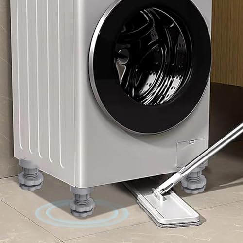 VazzLox Height Adjustable Anti Vibration Pads for Washing Machine Support, Dryer Shock and Noise Cancelling Pad, Anti-Walk Vibration Absorber Washer Foot Pad, Anti-Slip Rubber Leveling Feet Stabilizer - Image 5