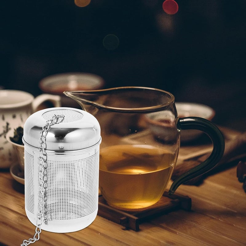 IMIKEYA Stainless Steel Seasoning Ball and Tea Leaf Strainer Reusable Metal Steeper for Loose Leaf Tea and Soup Flavoring, Medium Size Portable Filter for Kitchen Cooking - Image 5