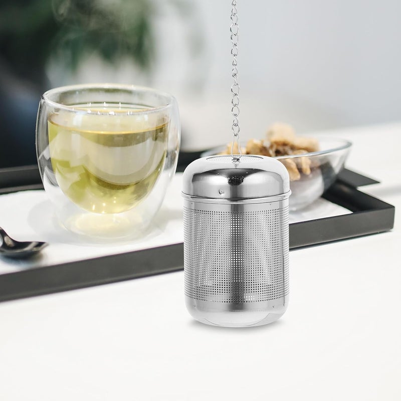 IMIKEYA Stainless Steel Seasoning Ball and Tea Leaf Strainer Reusable Metal Steeper for Loose Leaf Tea and Soup Flavoring, Medium Size Portable Filter for Kitchen Cooking - Image 4