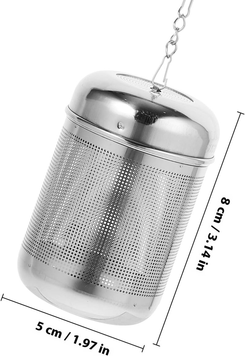 IMIKEYA Stainless Steel Seasoning Ball and Tea Leaf Strainer Reusable Metal Steeper for Loose Leaf Tea and Soup Flavoring, Medium Size Portable Filter for Kitchen Cooking - Image 2
