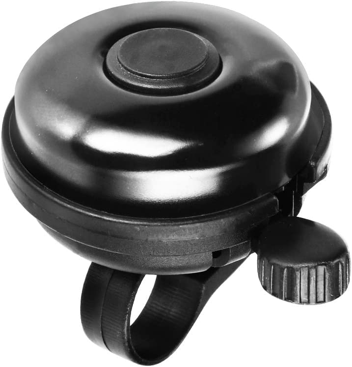 RIANZ Bicycle Cycle Round Bell, Clearer Louder Longer Tone Horn for Cycling (Black) - Image 1