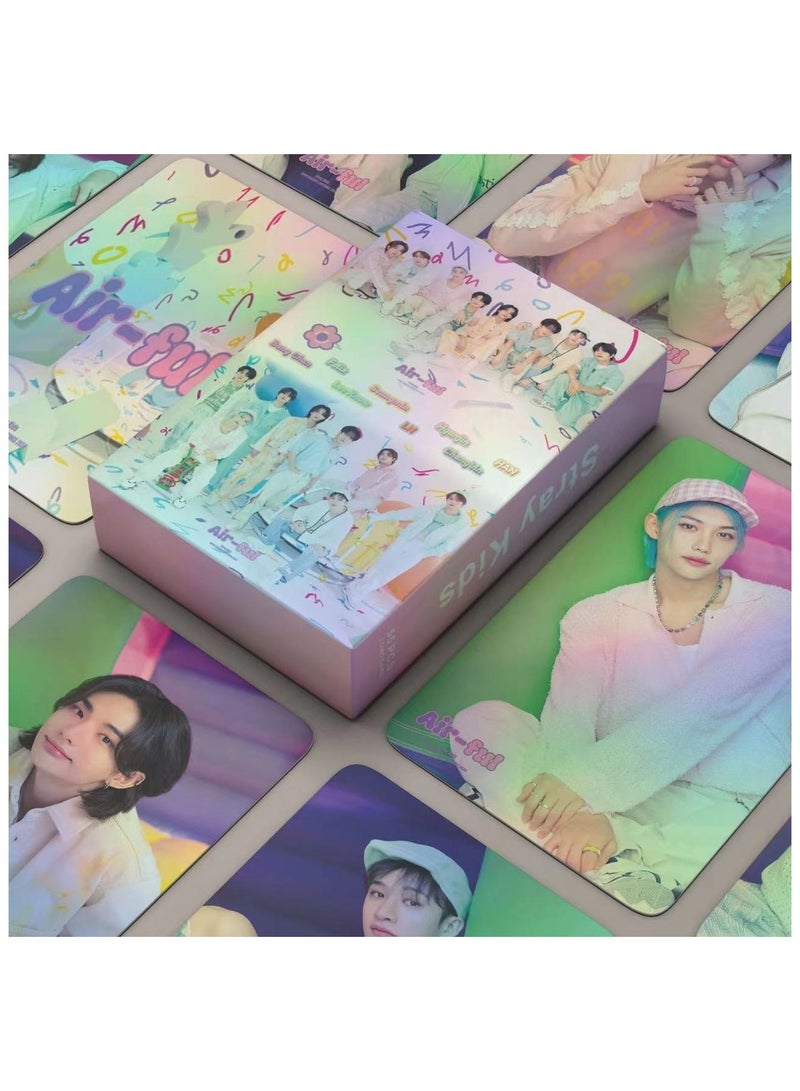 NIBEMINENT 55 Pcs Kpop Stray Kids Air-ful Lomo Cards Card For Fans Collection Gifts - Image 1