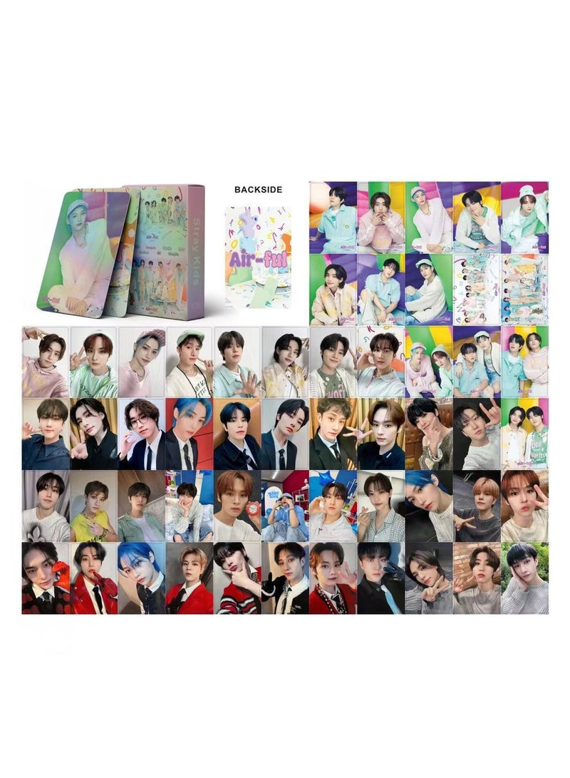 NIBEMINENT 55 Pcs Kpop Stray Kids Air-ful Lomo Cards Card For Fans Collection Gifts - Image 2