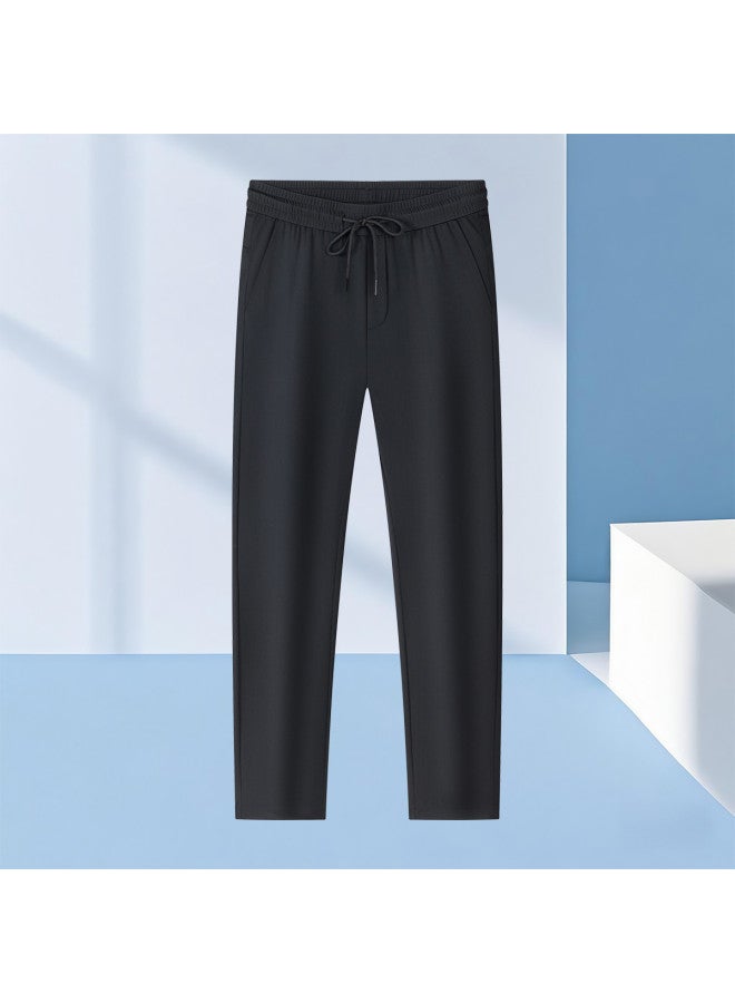 Tucano 2-piece Set】summer Short Sleeve Polo Shirt + Ice Silk Casual Trousers Loose Fit Dad Outfit Men's Suit - Image 4