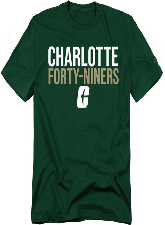 LOGOVISION University of North Carolina at Charlotte Official Stacked Unisex Adult T-Shirt, Stacked, Medium - Image 1