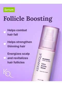 Keranique Damage Control Set For Thinning Hair Shampoo & Conditioner For Damaged Hair Follicle Booster Serum Lift & Repair Spray Keratin Enriched Repair Products For Dry Thin Hair Travel Size  - Image 4