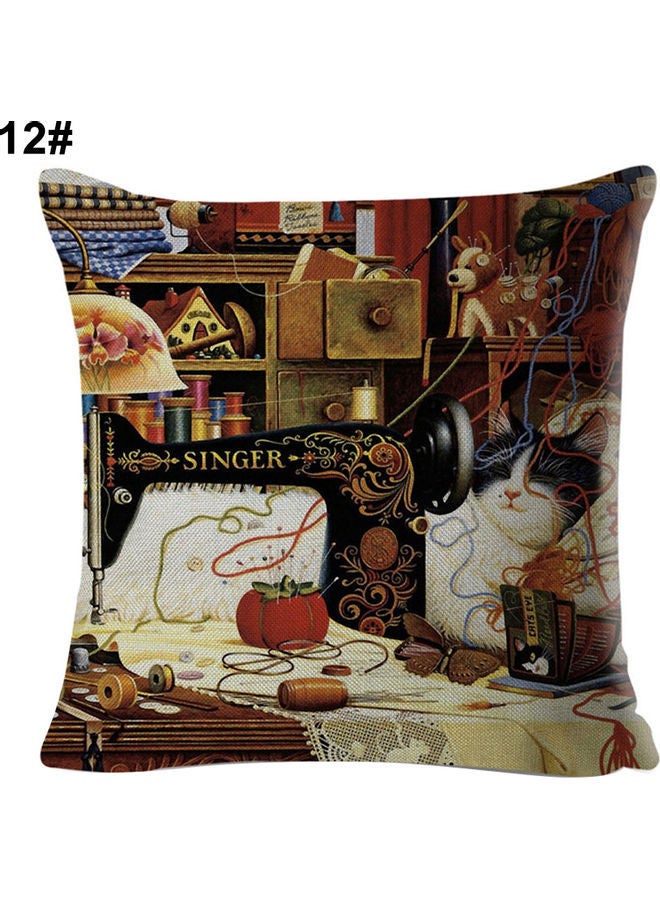 NIBEMINENT Printed Pillow Cushion Cover Multicolour