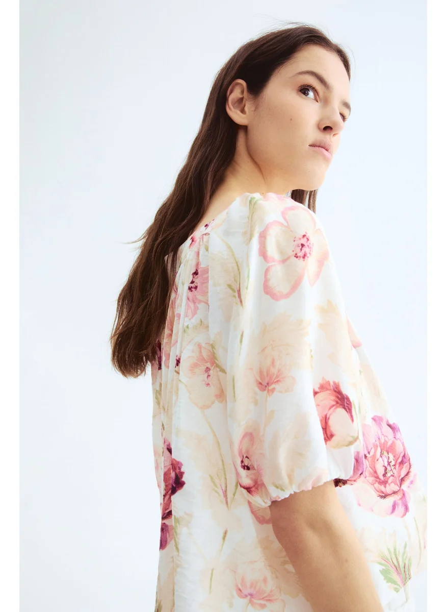 اتش اند ام Balloon-Sleeved Blouse