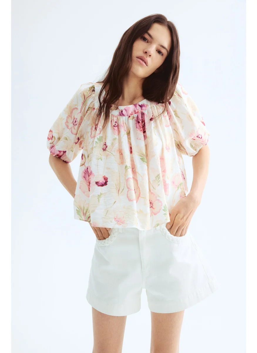 اتش اند ام Balloon-Sleeved Blouse