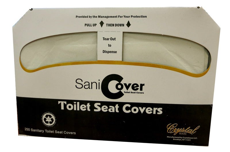 TSCR20250 Disposable Toilet Seat Covers – Fits Most Dispensers – for Public Facilities and Personal Use for On-The-Go – 250/Pack, 20 Packs/Case (Pack of 5000)