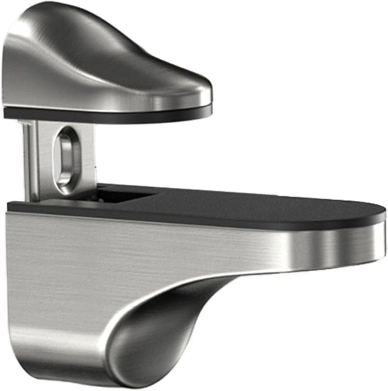 Adjustable Wall Mounted Glass Shelf Bracket For 3mm To 22mm Thick Glass Zinc Alloy Polished Chrome Finish - Image 1