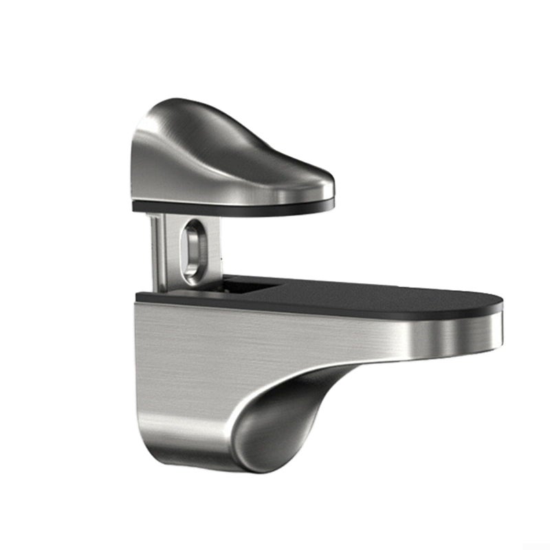 Adjustable Wall Mounted Glass Shelf Bracket For 3mm To 22mm Thick Glass Zinc Alloy Polished Chrome Finish - Image 2