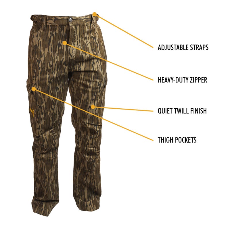 HOT SHOT Menâ€™s Camo Performance Pant â€“ MO Original Bottomlands Hunting Outdoor Apparel, X-Large - Image 2
