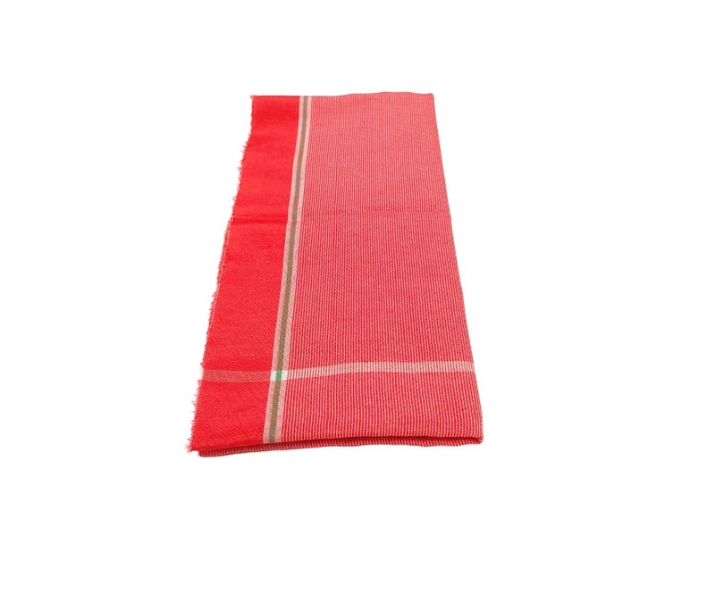 JETHIYA 100 Cotton Red Gamcha Towel Suitable for Puja Religious Functions Lal Rang Pooja Gamcha Soft Light Quick Drying 8x4 Attached Piece Pack of Total 32 Piece 32 Size 24x48 Inch - Image 3