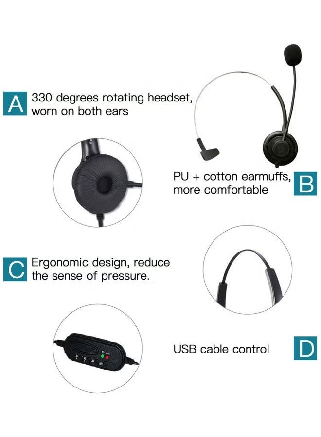 general Call Center Headset With Microphone - Image 2