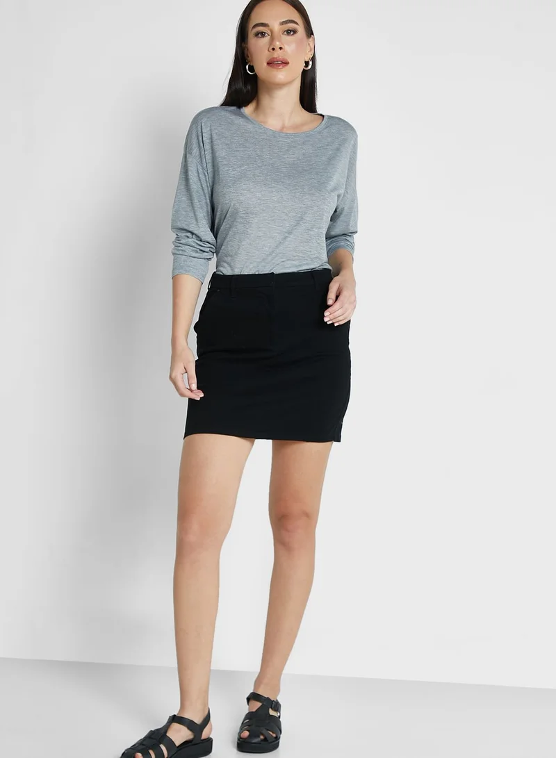 Marks & Spencer Relaxed Long Sleeve Longline Top