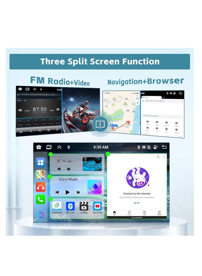 Generic - [8-Core 4+64G] Android 13 Car Stereo for 2008-2010 Kia Optima/Magentis, 9" IPS Touch Screen Radio with Wireless Carplay & Android Auto, Bluetooth, GPS, WiFi, 32EQ DSP, FM/RDS, SWC, Mic & Backup Camera - Image 1