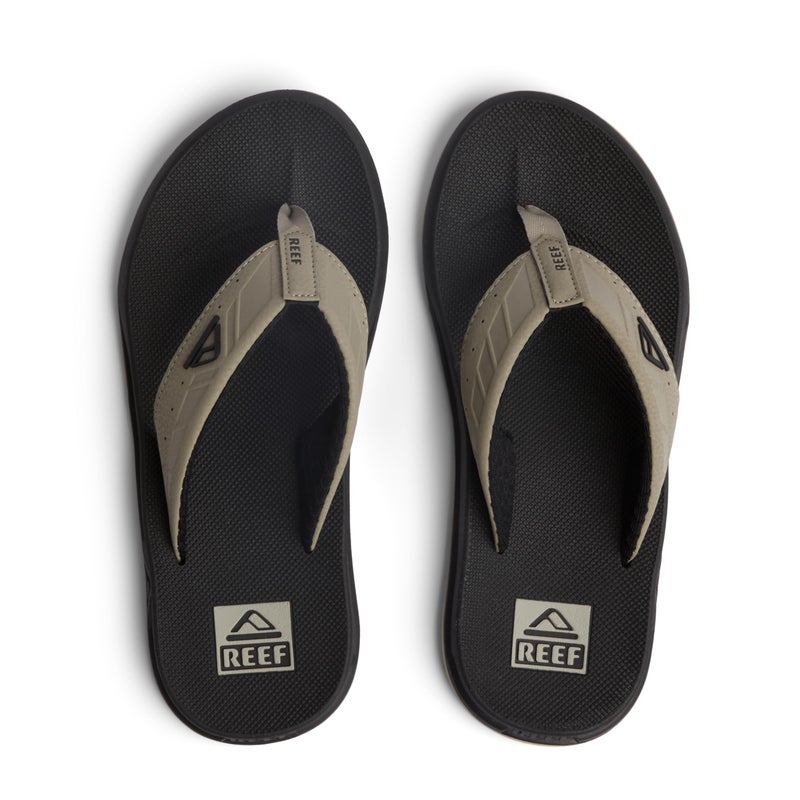 Reef Phantoms Mens Beach Flip Flop, Water Friendly, Soft and Supportive Molded Footbed, Black/Tan, 9 - Image 5