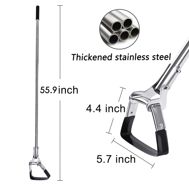 BARAYSTUS Garden Hoe 3-Height Adjustable - 55.9 Inch Long Handle Weeding Tool, Stainless Steel Heavy Duty Scuffle Hoe for Lawn,Yard & Vegetable Garden - Image 2
