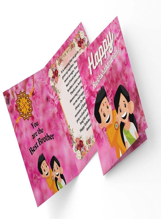 CLUZE Quirky Designer Rakhi for Brother set of 6 with Rakshabandhan Greeting Crad Gift - Kids Rakhi Combo - Image 5